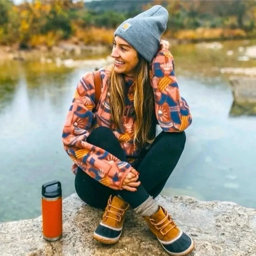 NWOT RARE Patagonia Synchilla Snap T Canyon Block Big Sisu Fleece Pullover Sz Xs - Picture 10 of 11